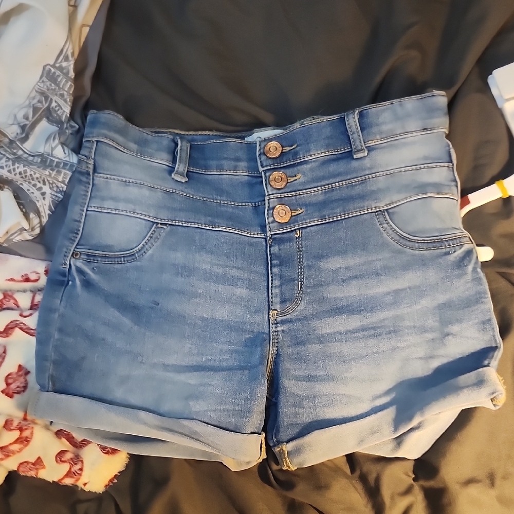 Jordache Blue High Waist Denim Shorts